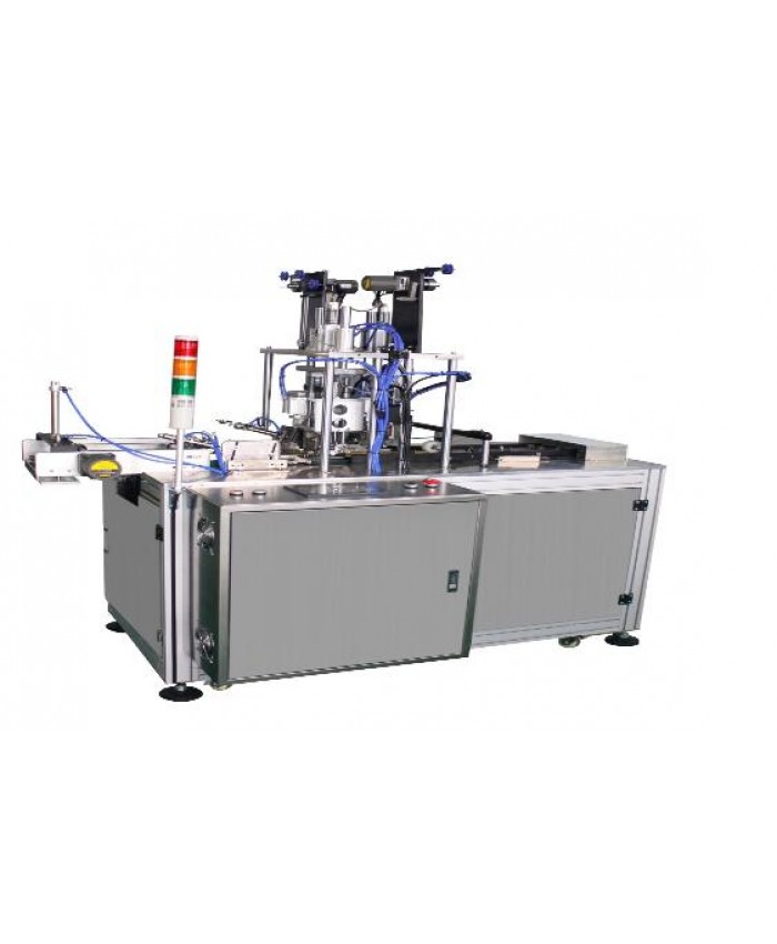 Flat automatic earband spot welding machine