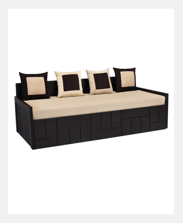 GB Slider Sofa cum Bed with Four Pillows